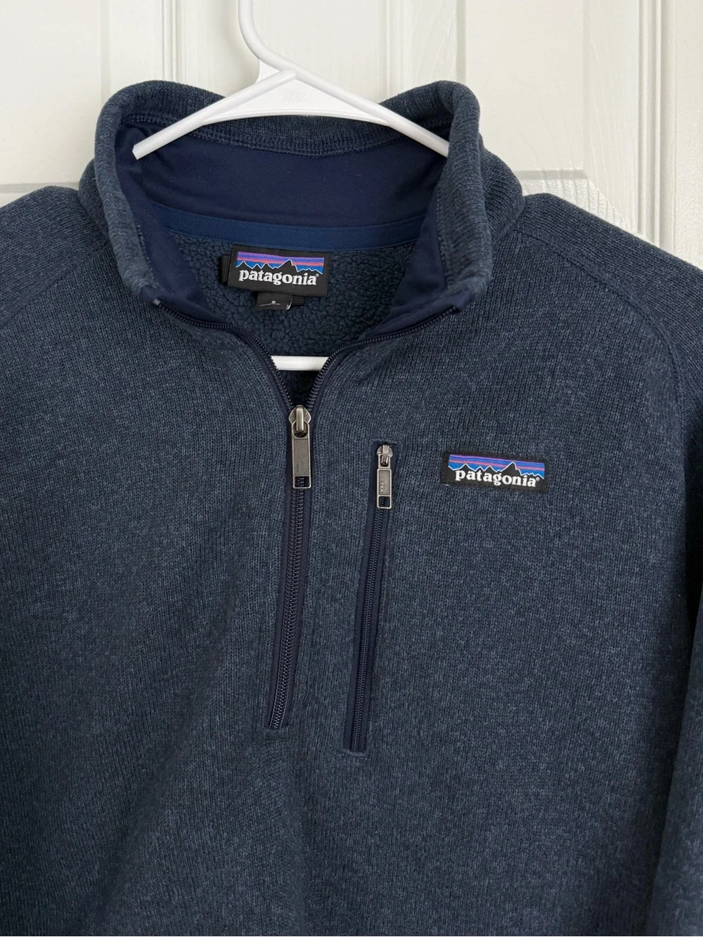 Patagonia Quarter Zip Navy Fleece